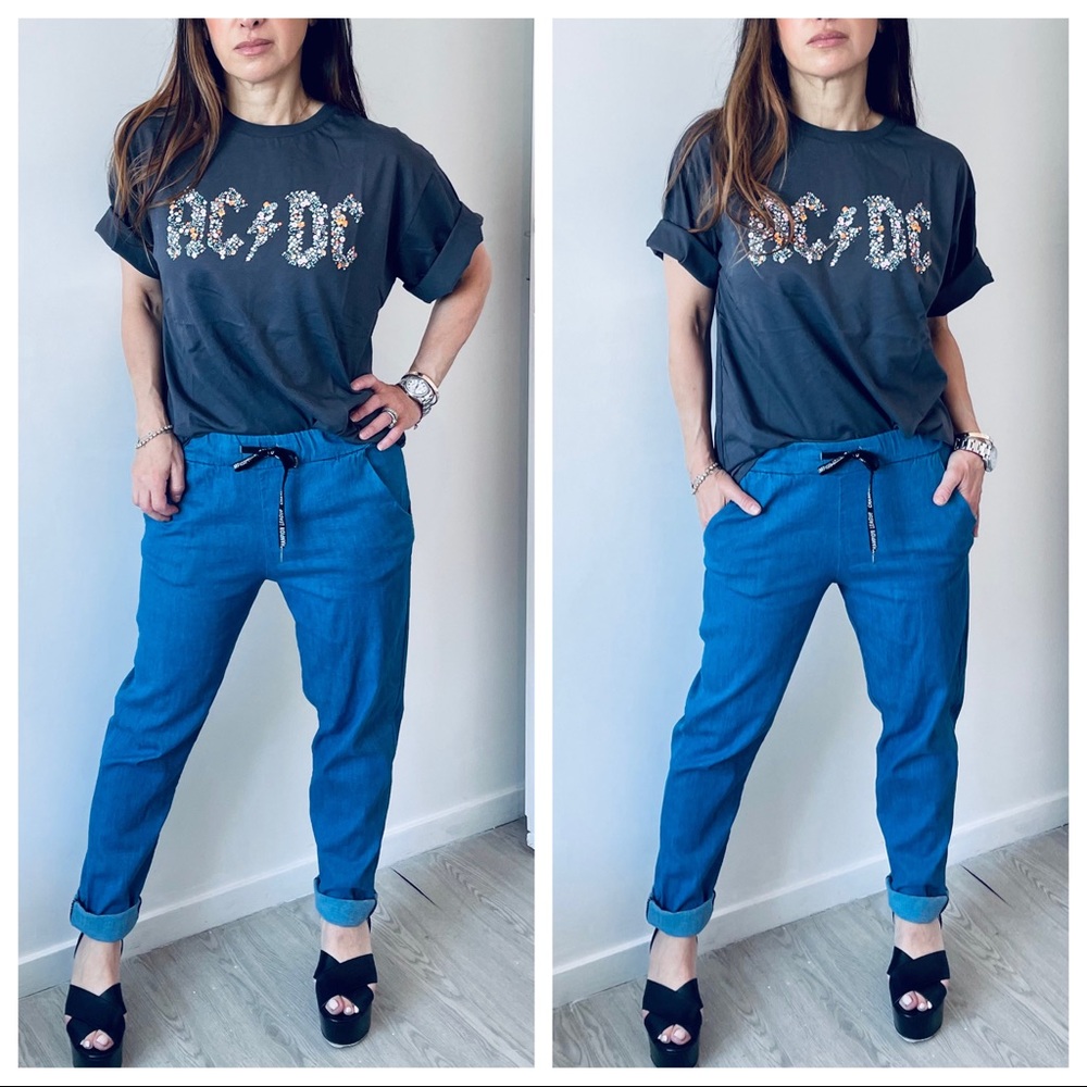 #11 AC DC FLORAL GRAPHIC PARIS TEE - Picture 3 of 7